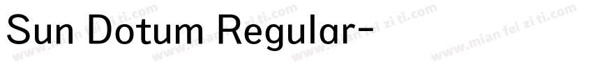 Sun Dotum Regular字体转换